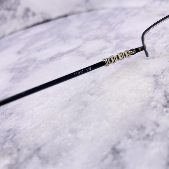Tiffany & Co. Authentic Eyeglasses Half Rim Black Pearl 51 [] 17 135 Italy - Picture 7 of 9